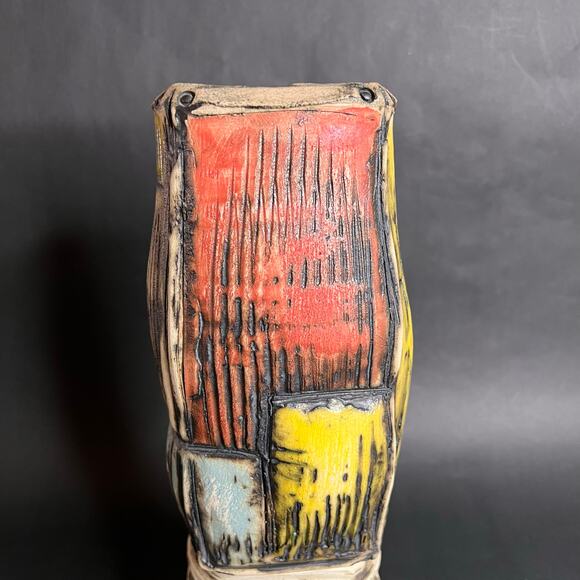 Porcelain, Brutalist Ceramic Art, Signed Studio Pottery, Barry Unitas Barnes - Picture 14 of 15